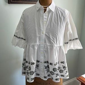 Embroidered kate spade blouse